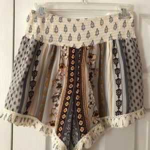 Patrons of Peace Boho Floral Shorts